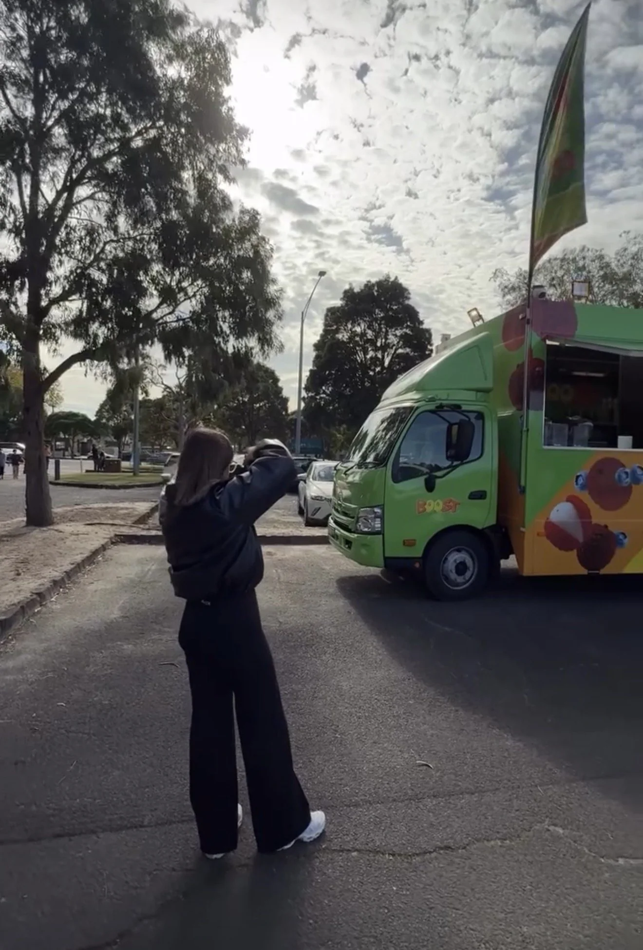 Behind the scenes at a street shoot